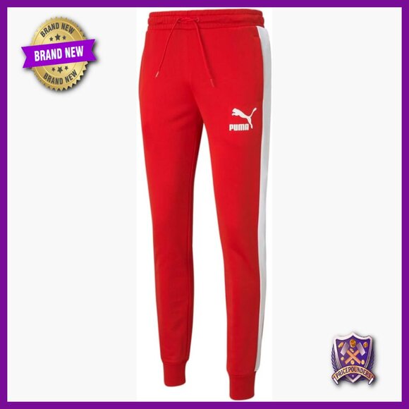 Men's Track Pants with Drawstring Waist Regular Fit Cotton Polyester Blend